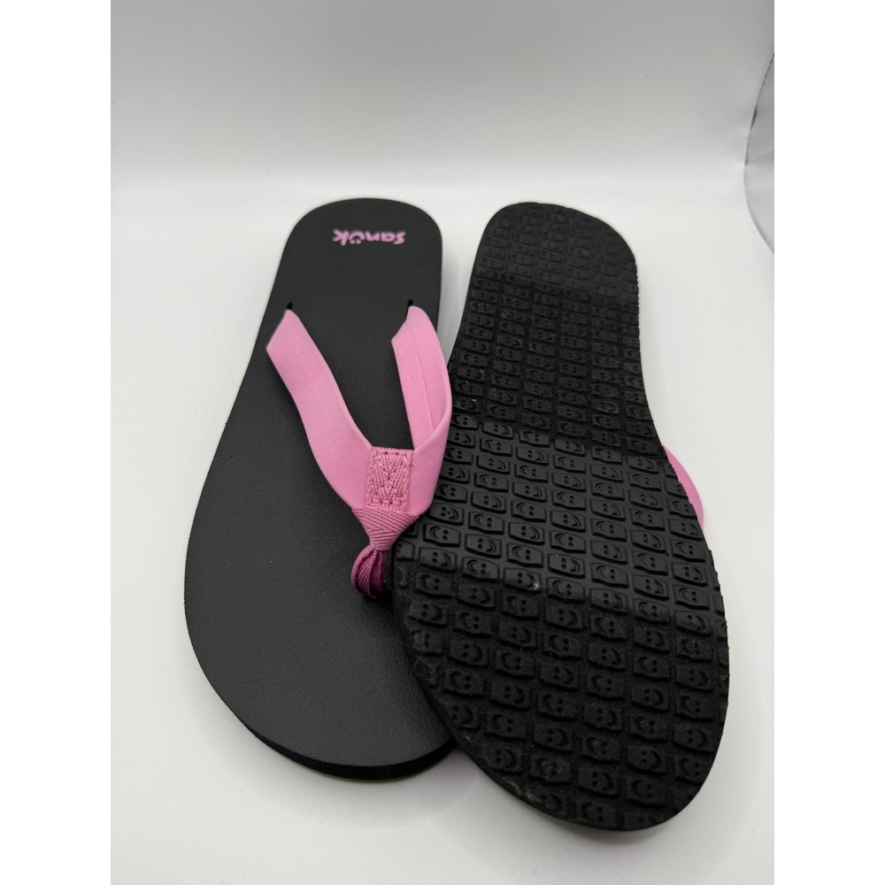 Sanuk Ashland ST 1124159 Womens US 9 Sandals Pink Soft Top Slip-On Flip Flop